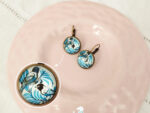 ⁦Blue Bird Vintage Earrings⁩ - الصورة ⁦2⁩