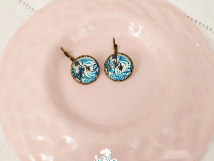 ⁦Blue Bird Vintage Earrings⁩ - الصورة ⁦1⁩