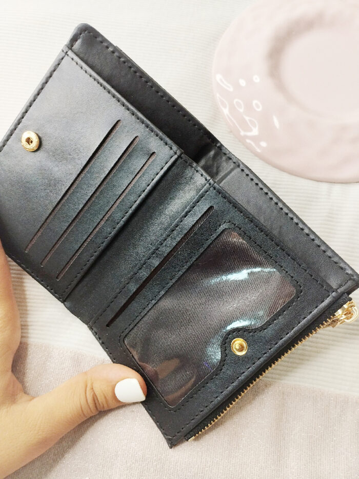 ⁦Elegant Black wallet⁩ - الصورة ⁦3⁩